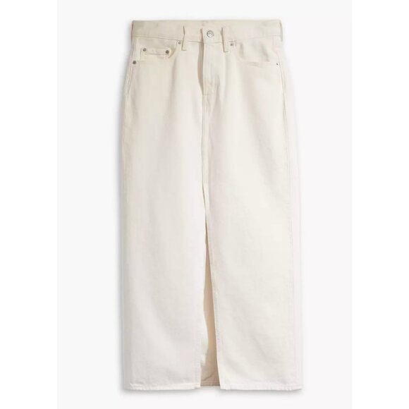 Levi's Cream Maxi Skirt - Picture 1 of 8